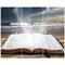 Designart - Jesus Bible at beach - Religious Art on Wrapped Canvas set